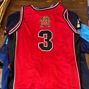 Red Basketball Jersey with Black Accents